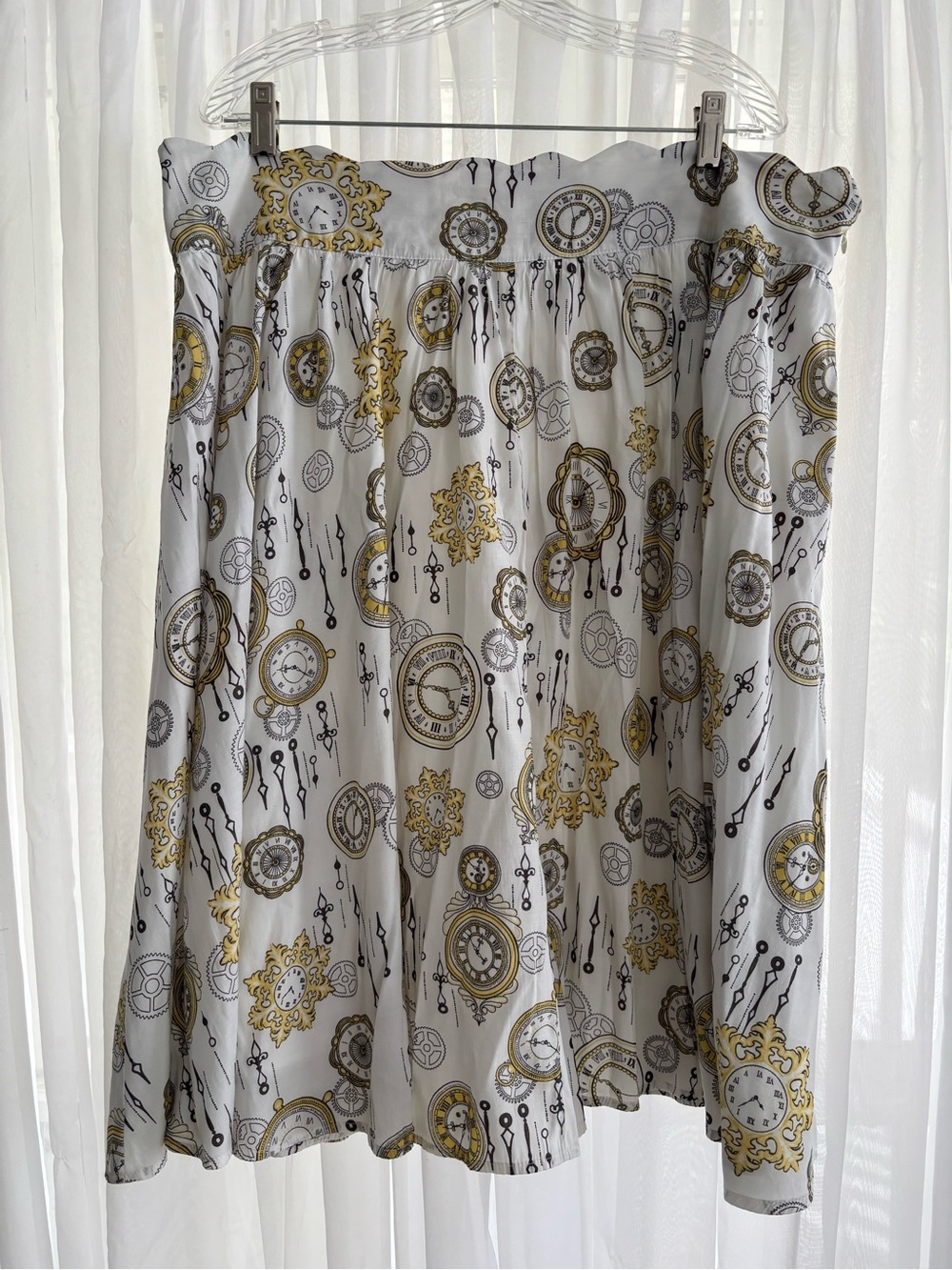 RARE ModCloth Bea & Dot “The Clock Strikes Fun” Midi Skirt—2X